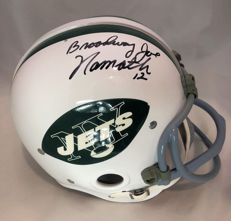 Joe Namath Signed NY Jets F/S Eclipse Speed Authentic Helmet- JSA W *S –  The Jersey Source