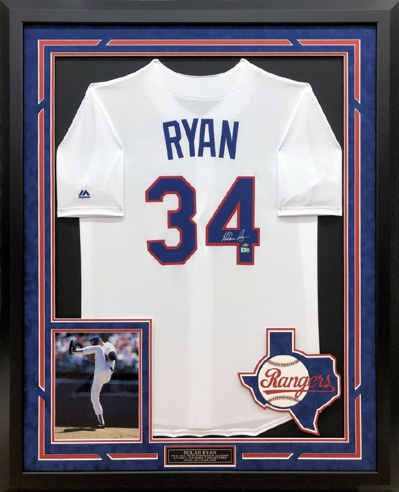 Nolan ryan framed jersey Outlet