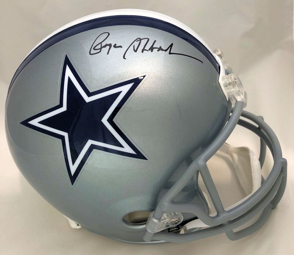 AUTOGRAPHED DALLAS COWBOYS FS HELMET STAUBACH