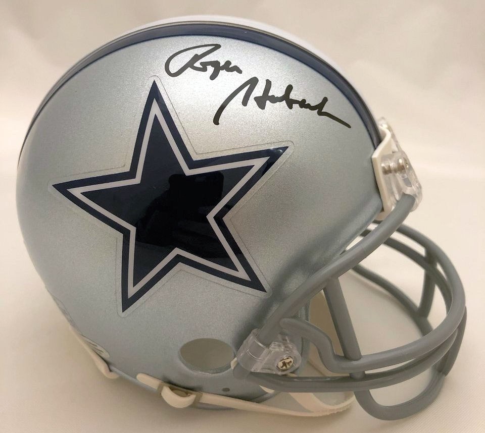 roger staubach mini helmet