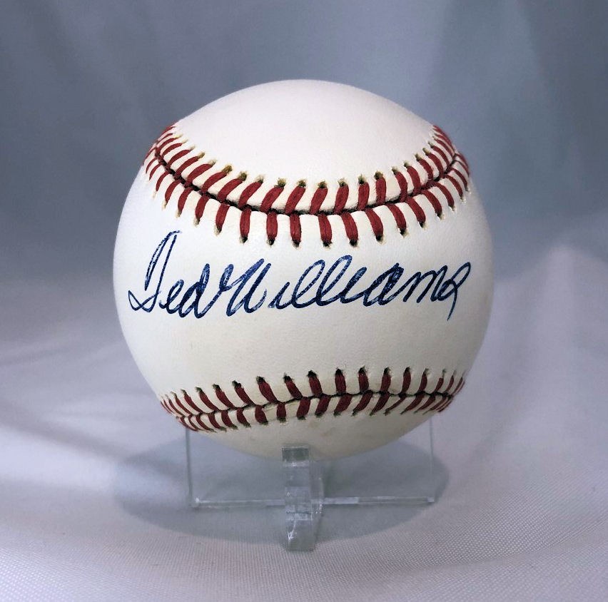 authentic ted williams autograph