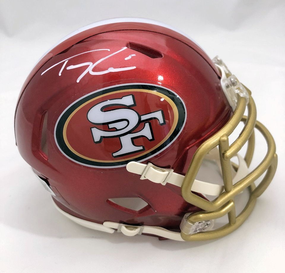 Trey Lance Autographed San Francisco 49ers Flash Red Full Size