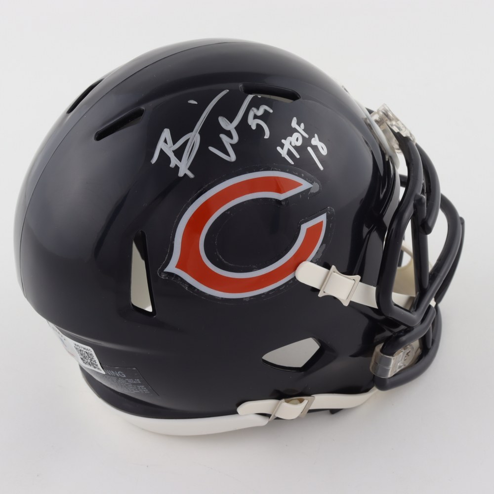 BRIAN URLACHER AUTOGRAPHED HAND SIGNED CHICAGO BEARS MINI HELMET -  Signature Collectibles