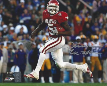 DARREN MCFADDEN AUTOGRAPHED HAND SIGNED ARKANSAS RAZORBACKS 8X10 PHOTO