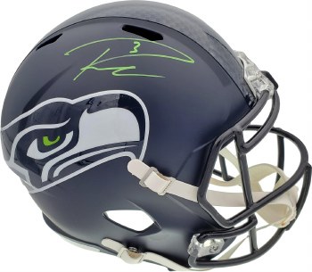 RUSSELL WILSON AUTOGRAPHED HAND SIGNED SEATTLE SEAHAWKS REPLICA HELMET