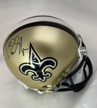DARREN SHARPER AUTOGRAPHED HAND SIGNED NEW ORLEANS SAINTS MINI HELMET