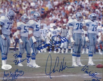 DOOMSDAY DEFENSE AUTOGRAPHED HAND SIGNED DALLAS COWBOYS 8X10 PHOTO