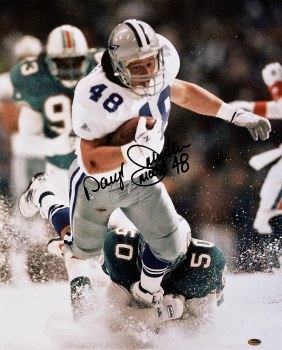 Daryl Johnston Signed Cowboys 8x10 Photo Inscribed Moose