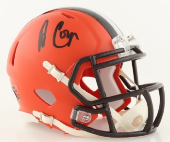 Amari Cooper Cleveland Browns Autographed Riddell Flash Alternate Speed Mini Helmet