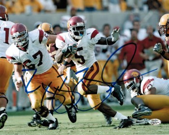 REGGIE BUSH AUTOGRAPHED HAND SIGNED USC 8X10 PHOTO