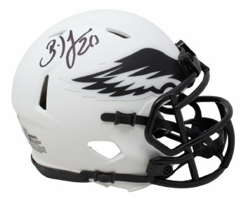 BRIAN DAWKINS AUTOGRAPHED HAND SIGNED PHILADEPLIA EAGLES LUNAR ECLIPSE MINI HELMET