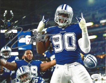 DEMARCUS LAWRENCE AUTOGRAPHED HAND SIGNED DALLAS COWBOYS 8X10 PHOTO