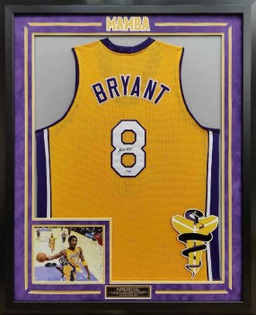 KOBE BRYANT AUTOGRAPHED HAND SIGNED YELLOW LAKERS JERSEY