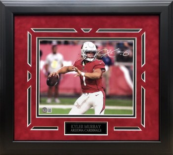 KYLER MURRAY ARIZONA CARDINALS AUTOGRAPHED HAND SIGNED CUSTOM FRAMED 8X10 PHOTO