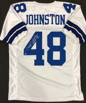 DARYL JOHNSTON AUTOGRAPHED HAND SIGNED DALLAS COWBOYS JERSEY