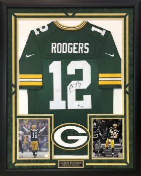 aaron rodgers autographed jersey