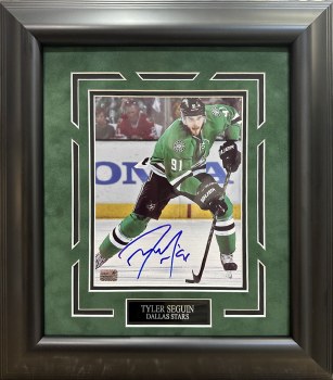 TYLER SEGUIN AUTOGRAPHED HAND SIGNED CUSTOM FRAMED DALLAS STARS 8X10 PHOTO