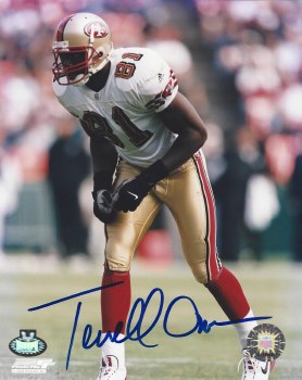 TERRELL OWENS AUTOGRAPHED HAND SIGNED SAN FRANCISCO 49ERS 8X10 PHOTO
