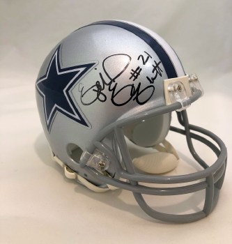 EZEKIEL ELLIOTT AUTOGRAPHED HAND SIGNED DALLAS COWBOYS MINI HELMET