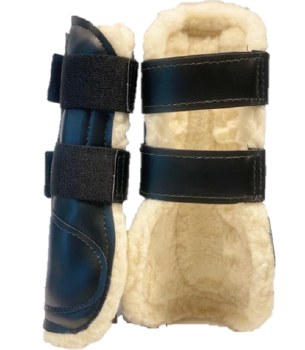 Rex Open Front Boot (Small - Black/White)