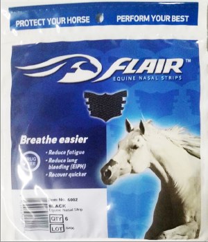 Flair Nasal Strip (Black/ 6 Pack)