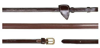 Dy'on 1/2&quot; Rubber Reins (Full/Brass)
