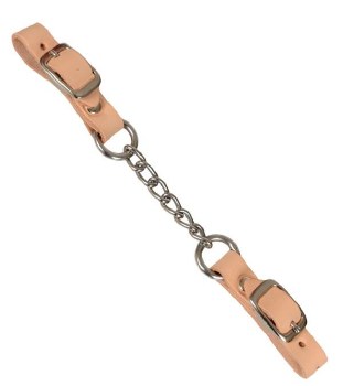 Leather End Curb Chain