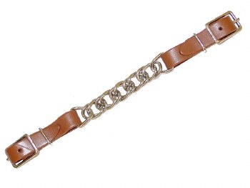 Leather End Curb Chain 4.5"