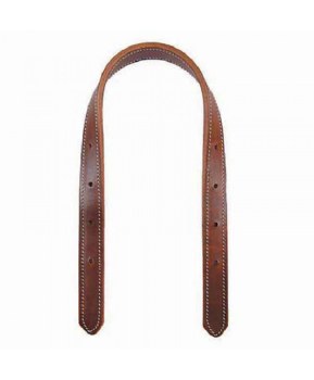 Leather Stitch Crown 1&quot; (Chestnut/Cob)