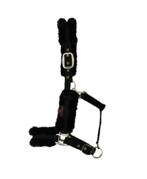 Kentucky Sheepskin Nylon Halter  (Black/Full)