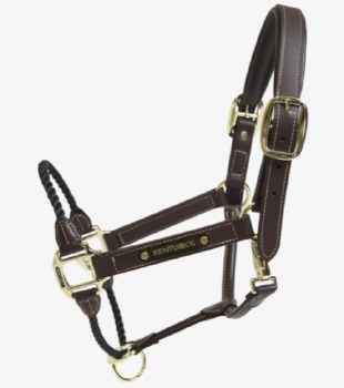 Kentucky Leather Rope Halter (Full)