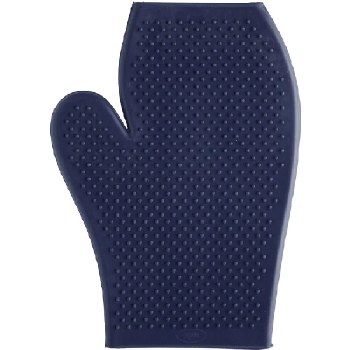 Rubber Grooming Mitt (Royal Blue)