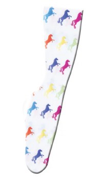 Zocks Ladies Boot Socks (Rainbow Horses)