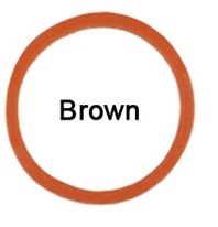 Braiding Bands In Bags (Brown)
