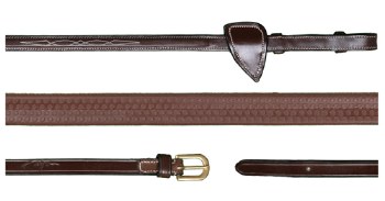Dy'on 5/8&quot; Rubber Reins (Cob/Brass)