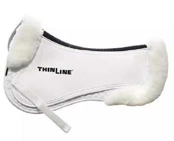 Ultra ThinLine Trifecta Half Pad w/ Sheepskin Rolls (White/Large)