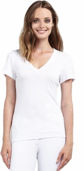 Noel Asmar V-Neck T-Shirt (White/Small)