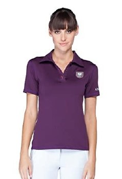 Noel Asmar Womens Polo (Plum/X-Small)