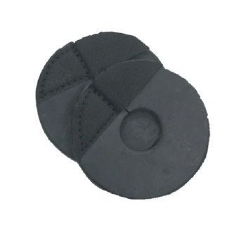 Rubber Bit Guards w/ Velcro (Black)