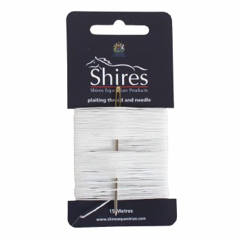 Plaiting Thread w/Needle (White)