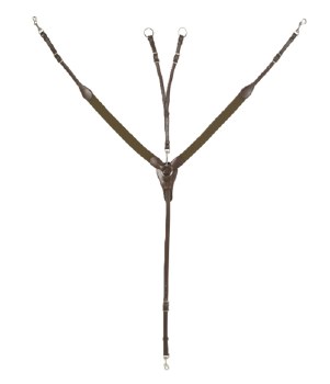 Elastic Breastcollar with Running Martingale