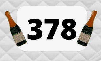 Champagne Celebration Number Pin Charm (Pair)