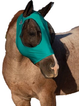 Comfort Fit Lycra Fly Mask (Charcoal/Cob)