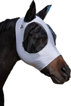 Comfort Fit Lycra Fly Mask (Charcoal/Pony)