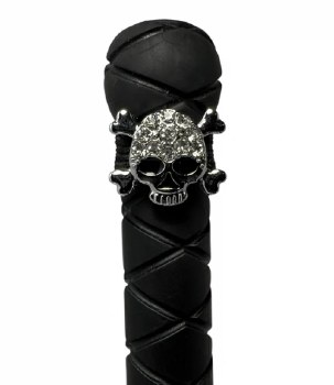 Rhinestone Skull Crop Charm