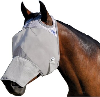 Crusader Fly Mask Long Nose No Ears (Small Horse)