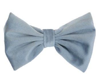 Kentucky Velvet Dog Bow Tie (Large/Light Blue)