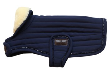 Kentucky Navy Dog Coat Pearls (XX-Small)