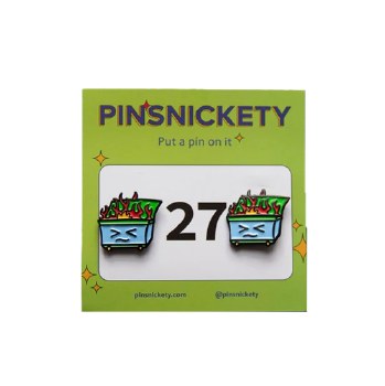 Dumpster Fire Pins (Pair)