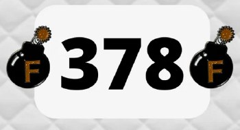 F Bomb Number Pin Charm (Pair)